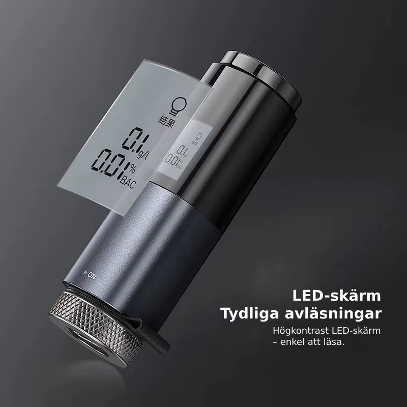Portabel Alkoholmätare – Beröringsfri & Laddningsbar