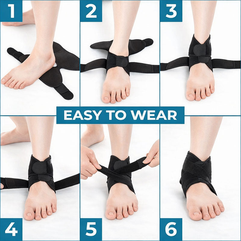 Ankelstöd med kompression