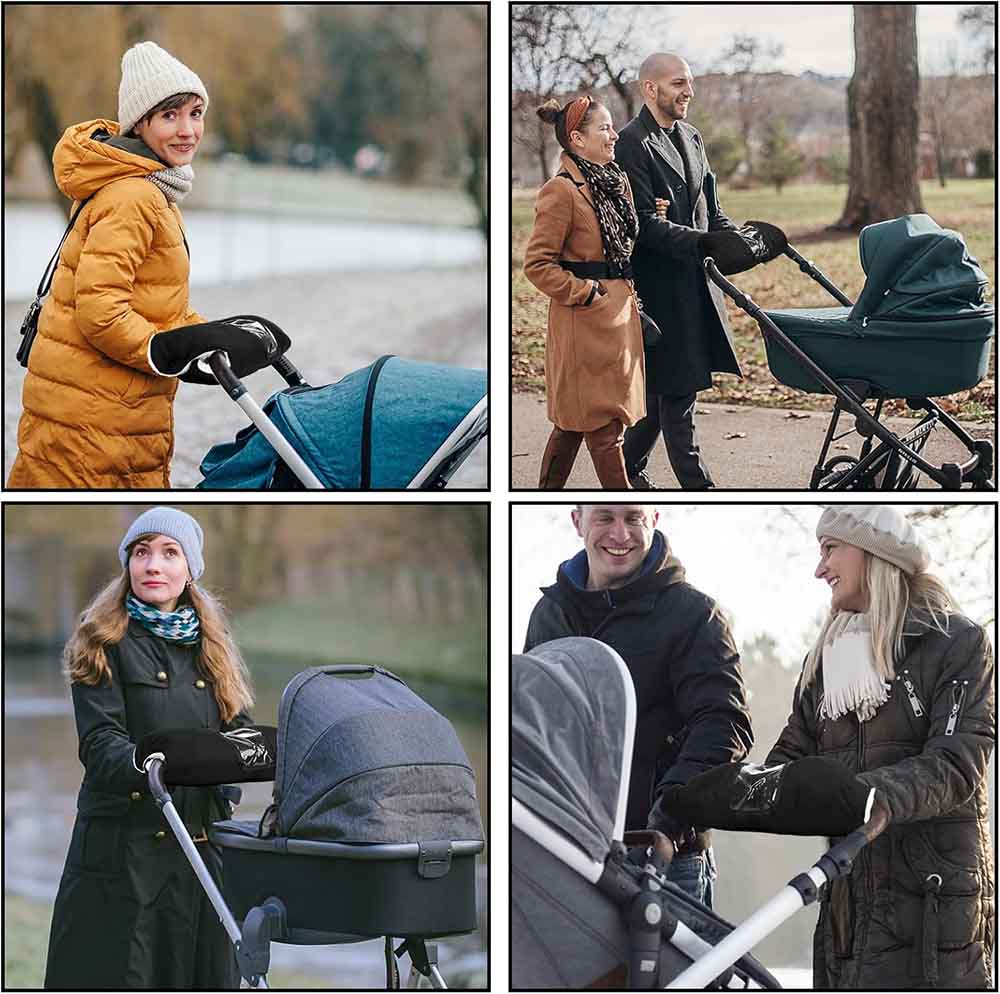 Barnvagnshandskar - handvärmare för barnvagn