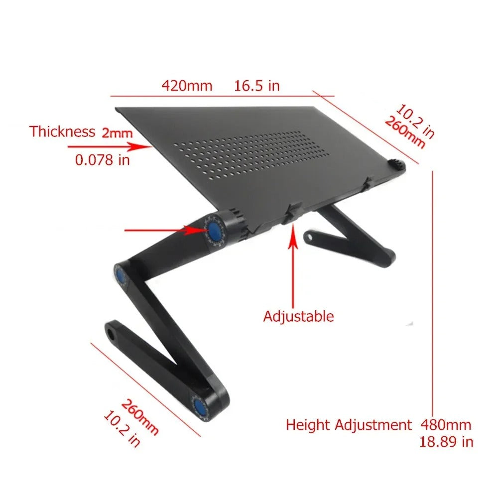 Ergonomiskt laptopstativ – justerbar höjd & vinkel för bättre hållning