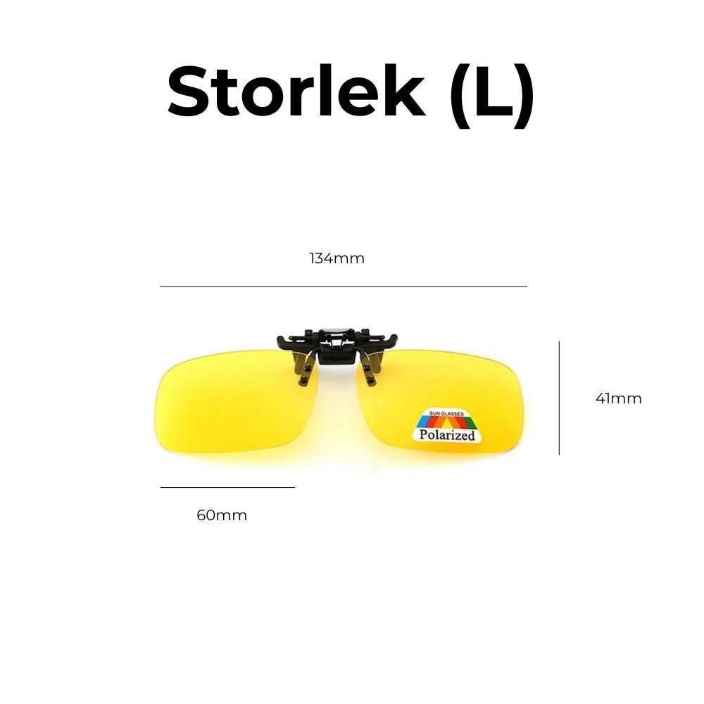 Glasögon för mörkerkörning - Clip-On Polariserade