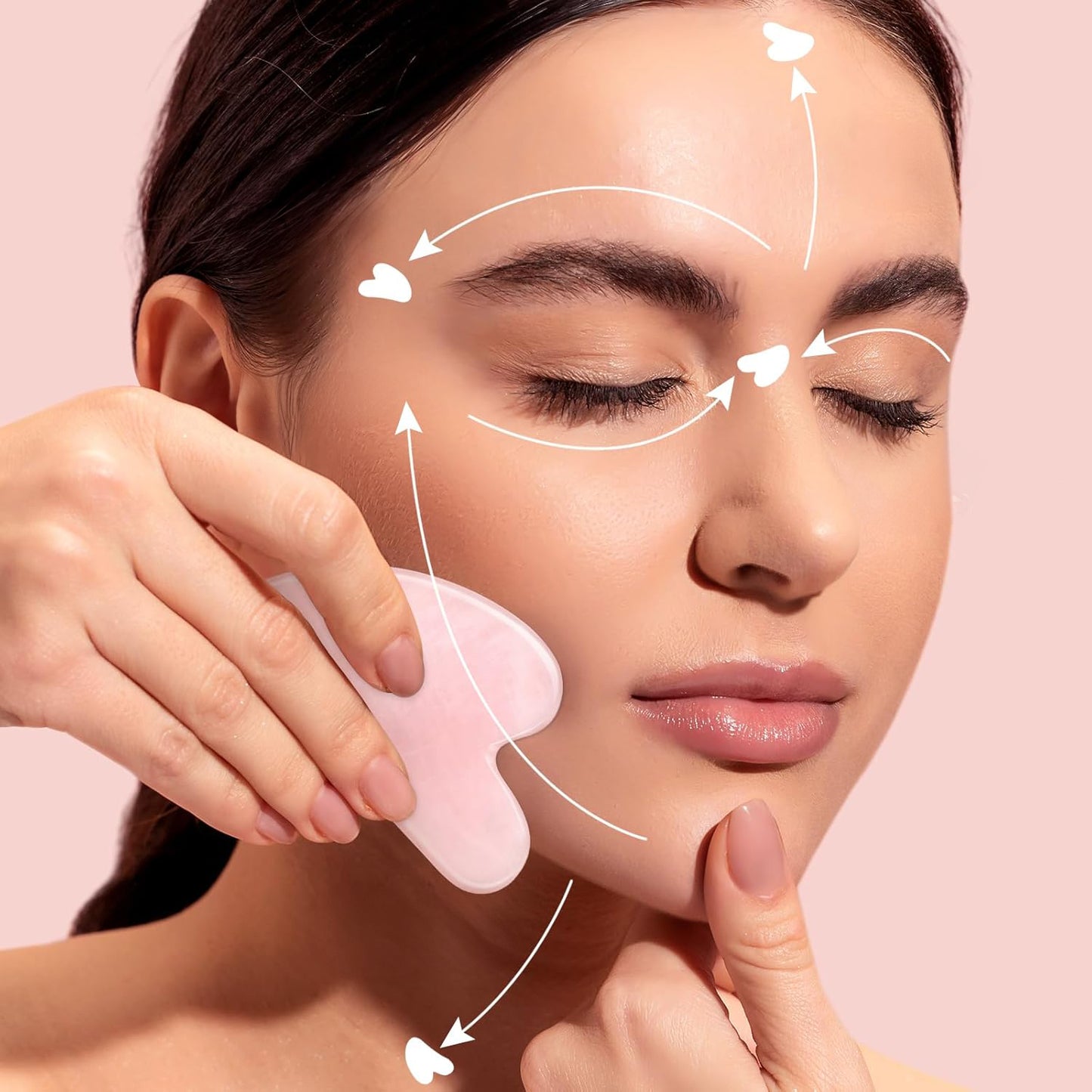 Gua Sha skrapa för ansiktet