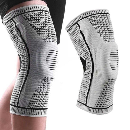 Knäskydd med kompression för knäproblem Grå