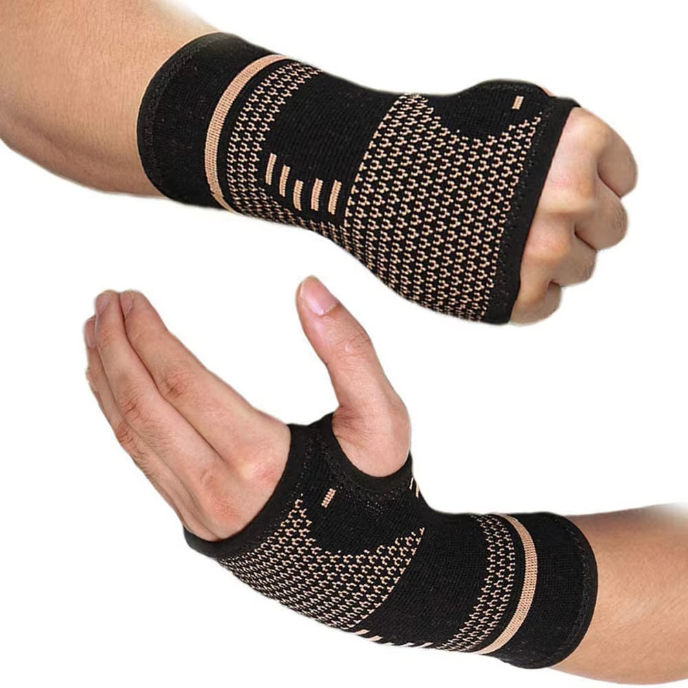 Kopparinfunderat hand/handledsstöd