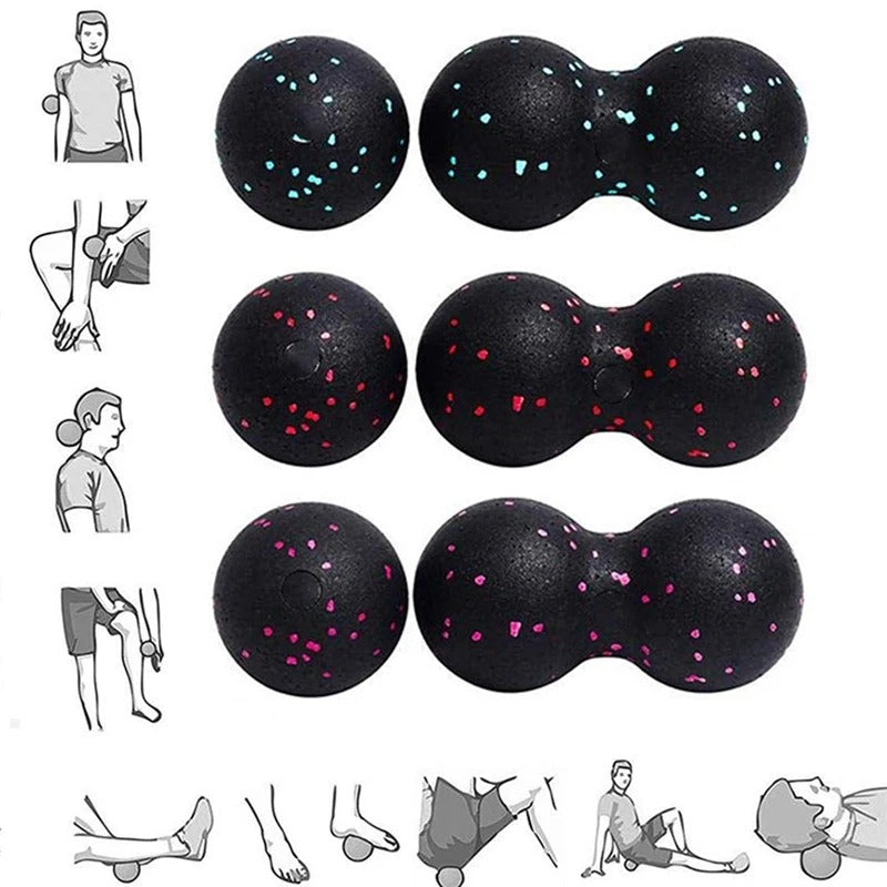 Massagebollar & foamroller för stel rygg och spända muskler