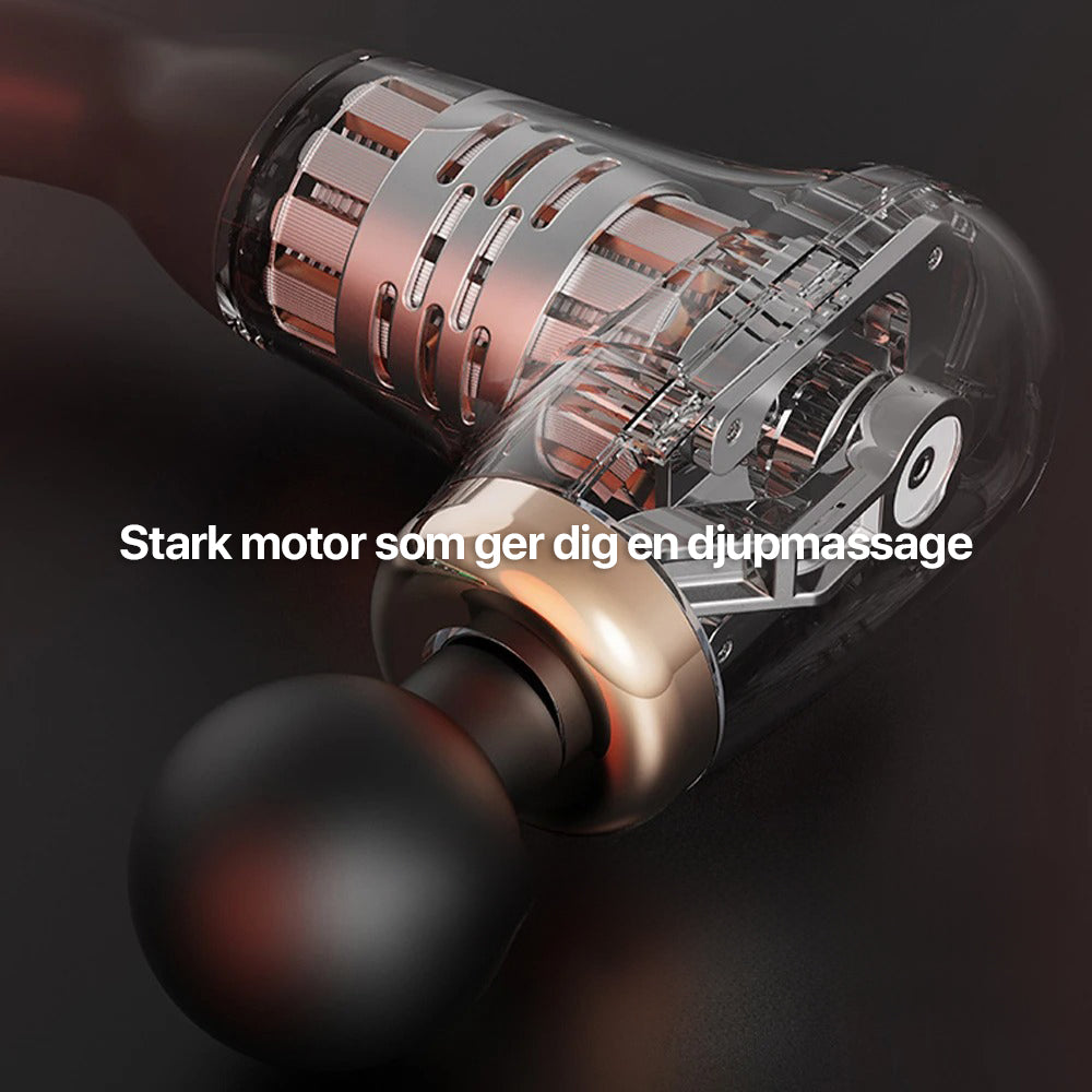 Massagepistol med långt handtag för självmassage