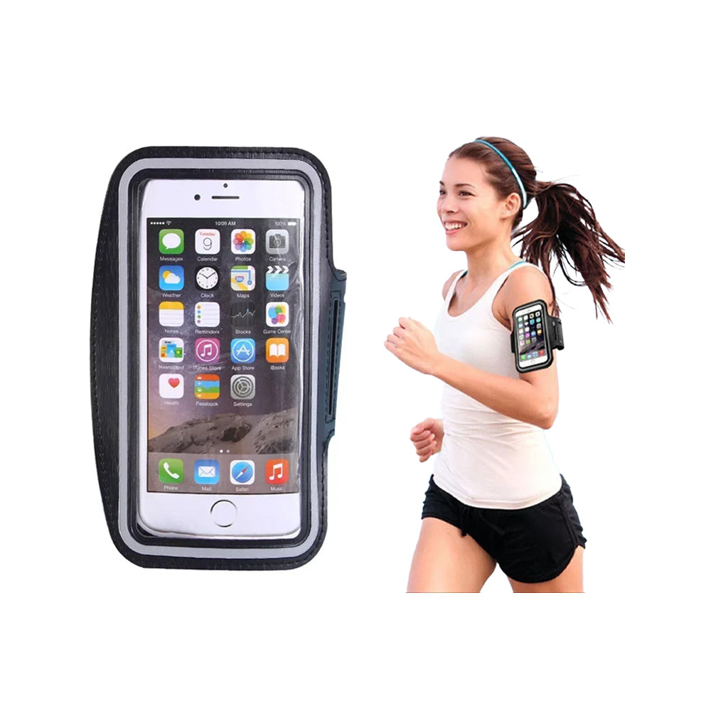 Mobilarmband för löpning – justerbart fodral med skärmskydd