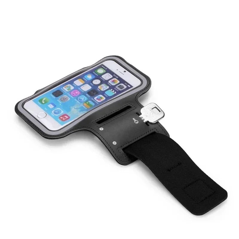 Mobilarmband för löpning – justerbart fodral med skärmskydd