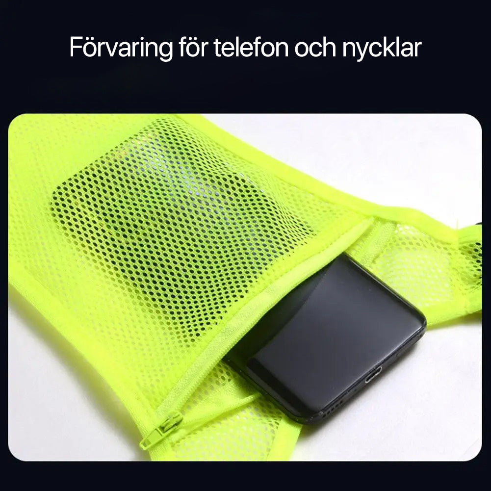 Reflexväst med ficka – säkerhet för cykel, löpning & promenad