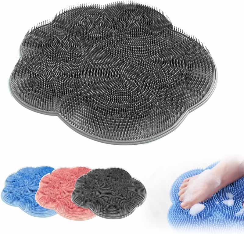 Skrubbmatta för dusch - mjuk massage och fotskrubb