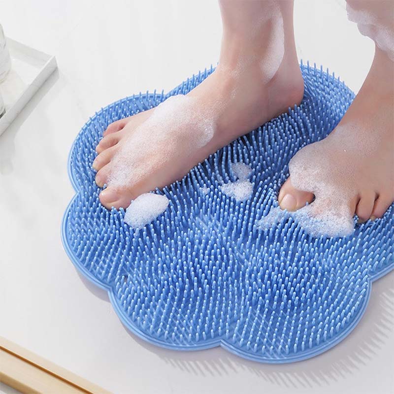Skrubbmatta för dusch - mjuk massage och fotskrubb