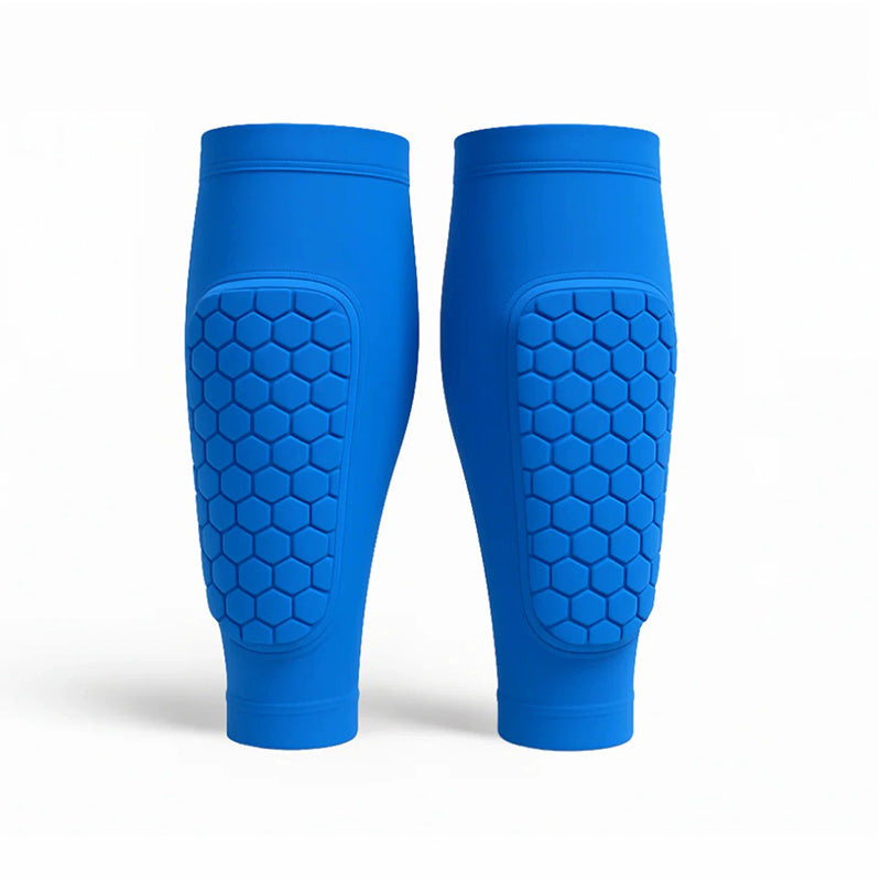 Smalbensskydd för skidåkning och fotboll Blå