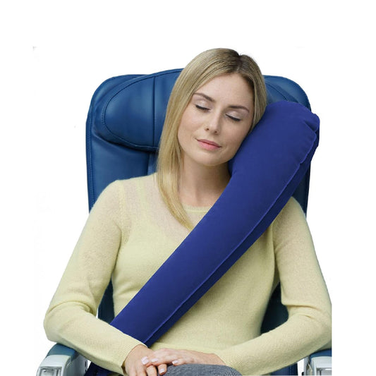 Uppblåsbar Resekudde med kroppsstöd Blå