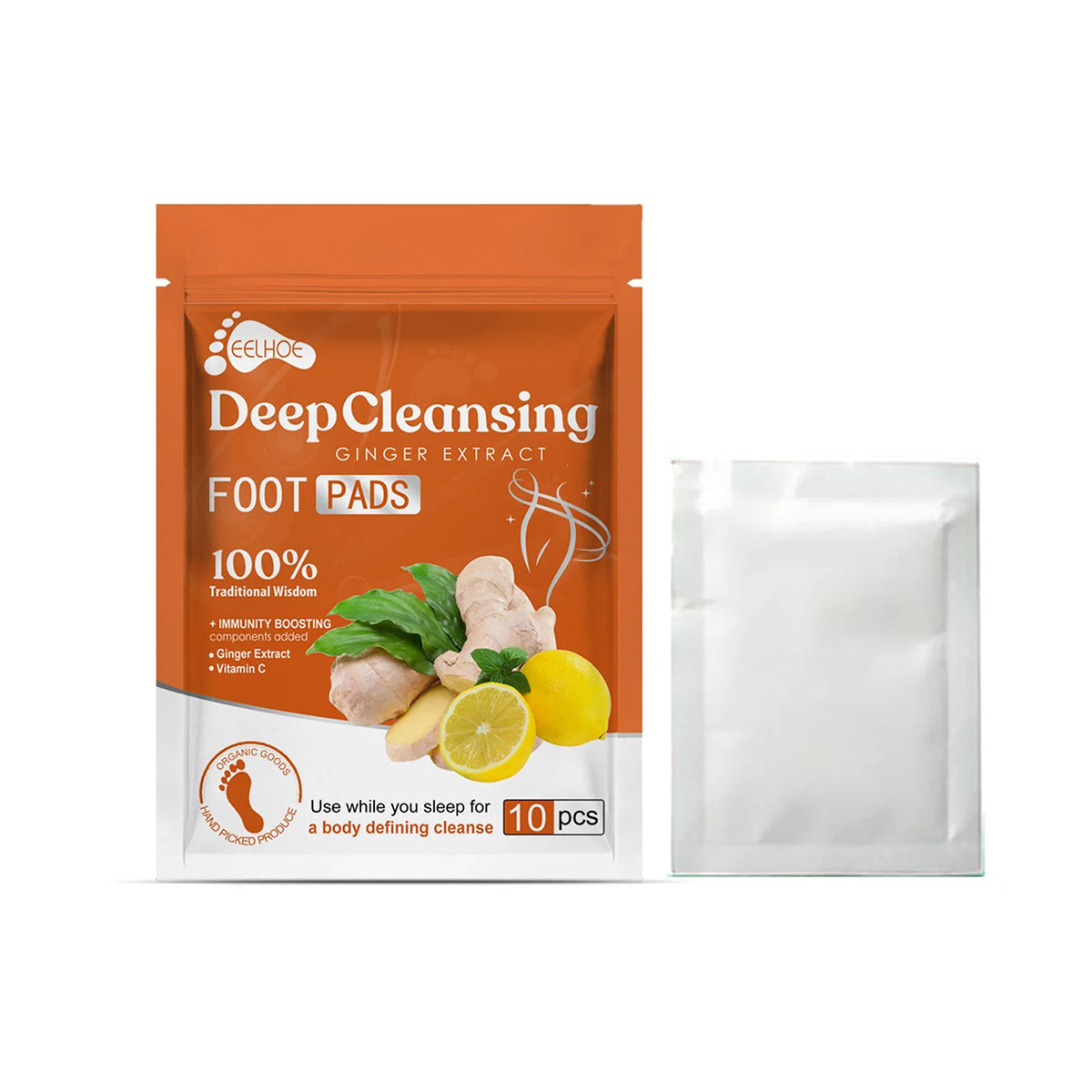 Detox fotplåster - Ingefära och bambuvinäger – 10 st