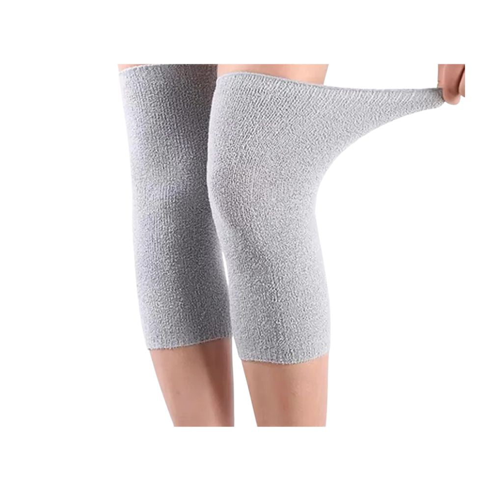Värmande knävärmare – stöd vid artros & ledvärk Grå
