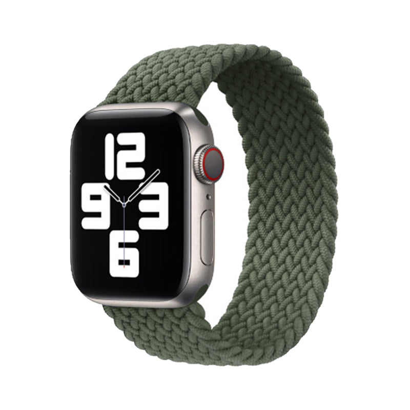 Apple Watch Armband - Braided Stretch Grön