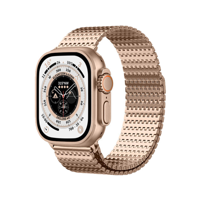 Apple Watch Armband - Carbon Milanese Roséguld