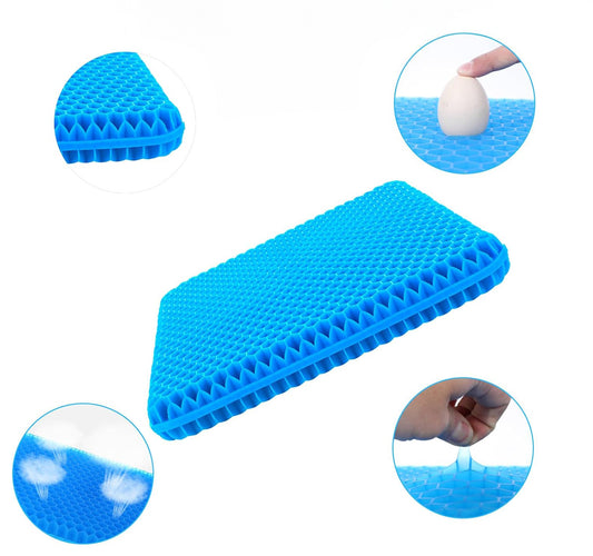 Sittdyna i gel för avlastning i rygg och höft 24x17cm