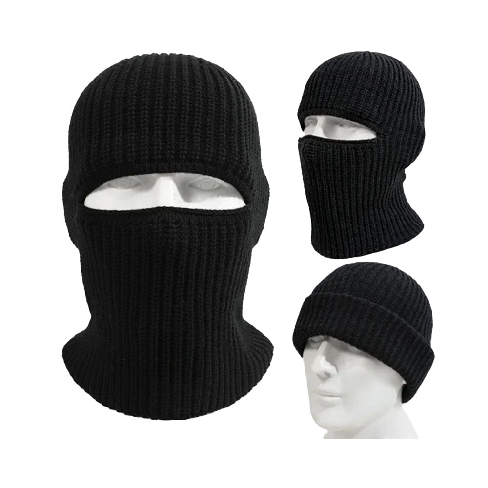 vintermössa & ansiktsmask 2-in-1 – värmande skydd utomhus