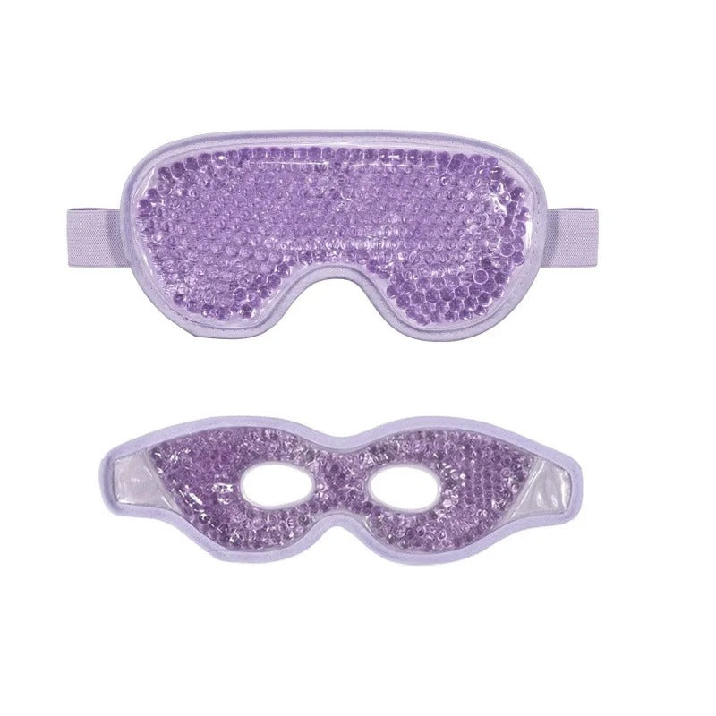 Ögonmask med kyla och värme för svullnad och trötta ögon (2st) Lila