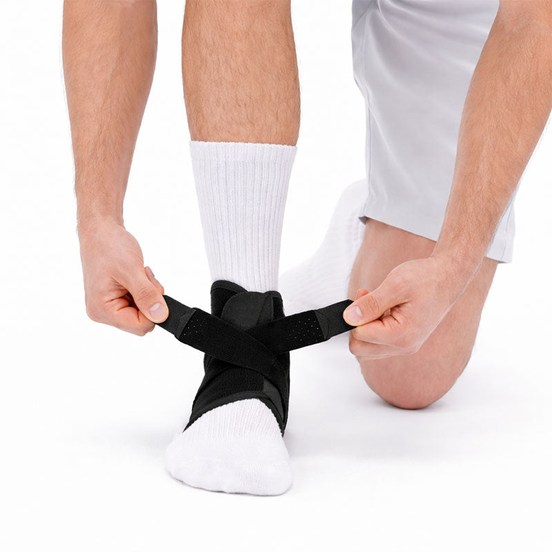 Ankelstöd med kompression