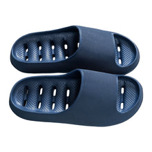 Badtofflor med dräneringshål Blå