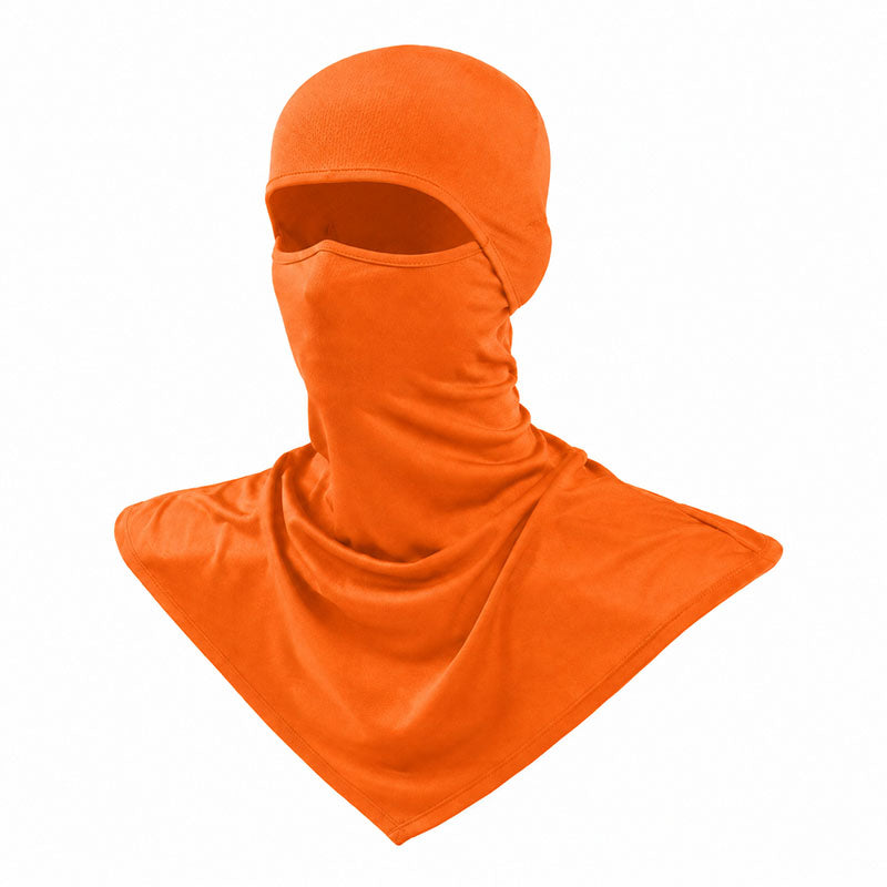 Balaklava med UV-skydd - skydda mot solen UPF40+ Orange