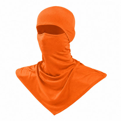 Balaklava med UV-skydd - skydda mot solen UPF40+ Orange