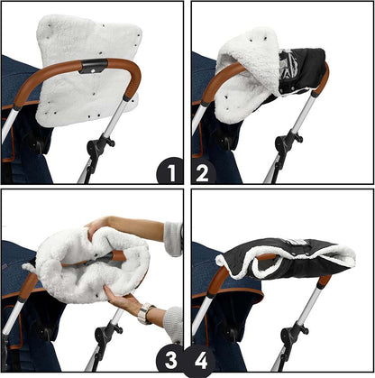 Barnvagnshandskar - handvärmare för barnvagn