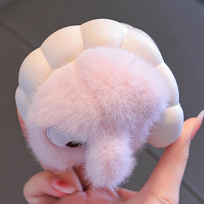 Fluffiga Kanin Tofflor för Barn – Varmt & Säkert