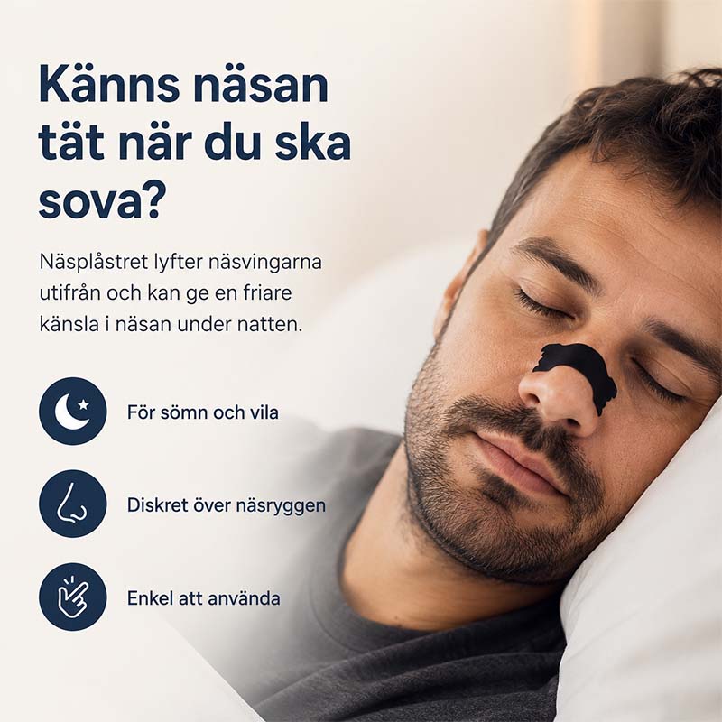 Näsplåster mot snarkning och nästäppa (30st)