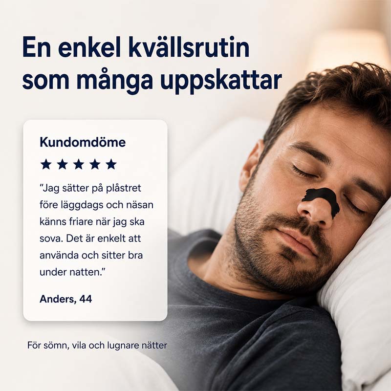 Näsplåster mot snarkning och nästäppa (30st)