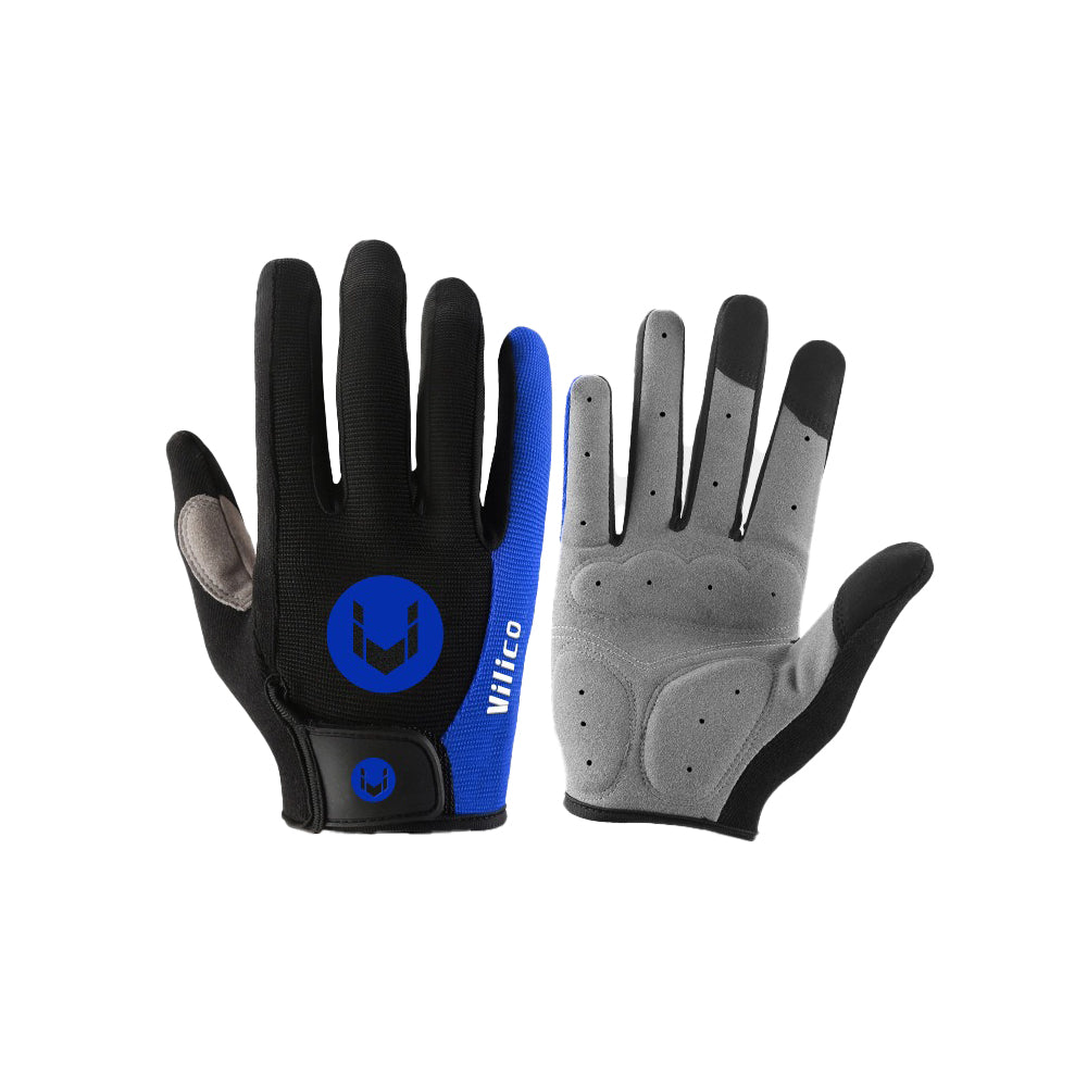 Cykelhandskar vattentäta, tre finger touchscreen XL Blå