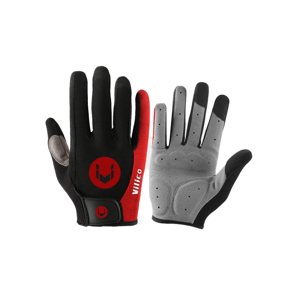 Cykelhandskar vattentäta, tre finger touchscreen XL Röd