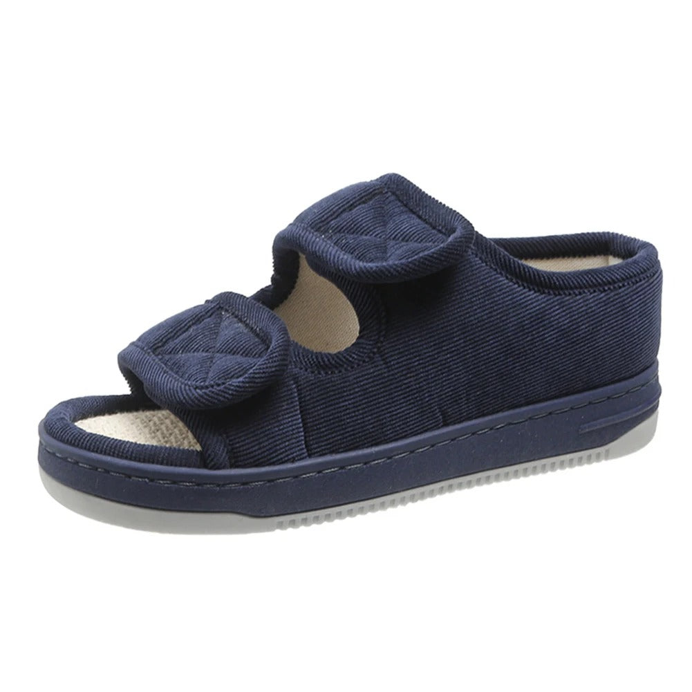 Diabetessandaler för svullna fötter, känsliga fötter Blå