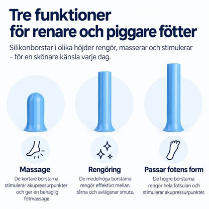 Duschmatta för fotmassage och skrubbning