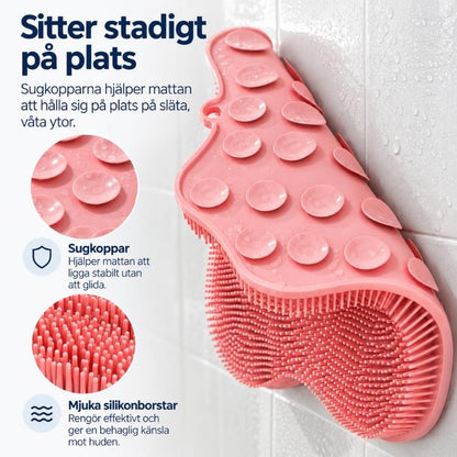 Duschmatta för fotmassage och skrubbning