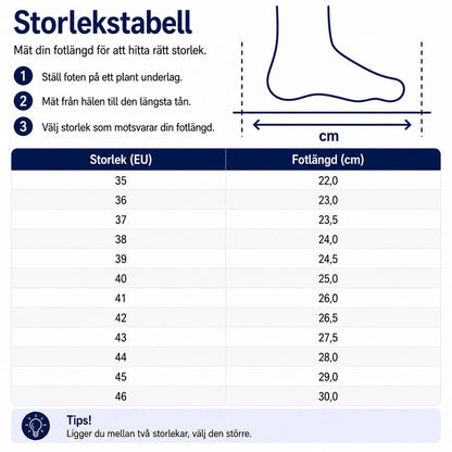 Ortopediska skor för breda och svullna fötter
