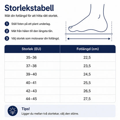 Ergonomiska tofflor med spännen
