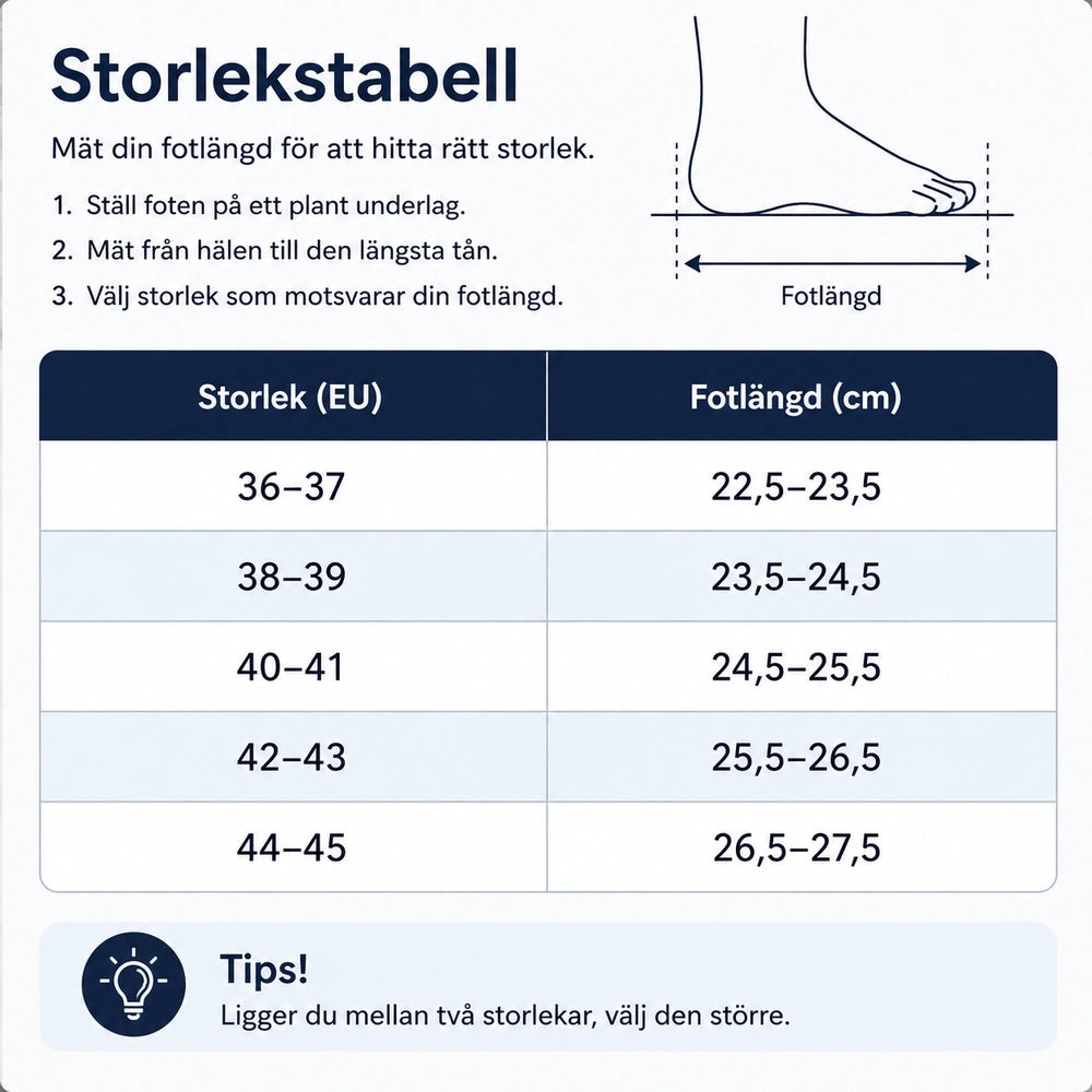 Fodrade vintertofflor - stötdämpande och ergonomiska