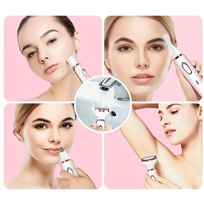 Elektrisk hårborttagning 4-i-1 skonsam rakning