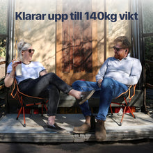 ErgoChair - hopfällbar stol för strand, camping & fritid