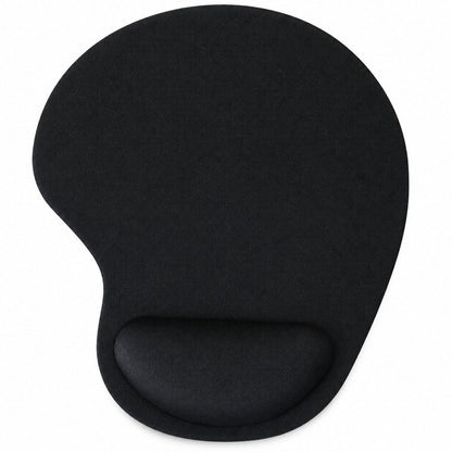 Ergonomisk musmatta med handledsstöd Svart