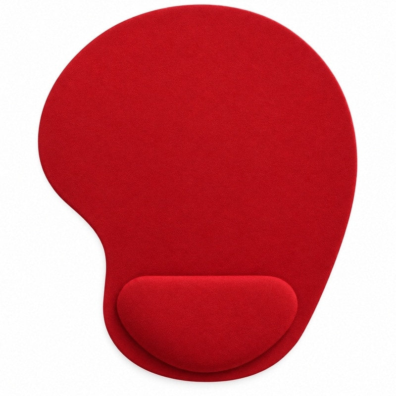 Ergonomisk musmatta med handledsstöd Röd