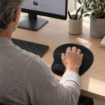 Ergonomisk musmatta med handledsstöd