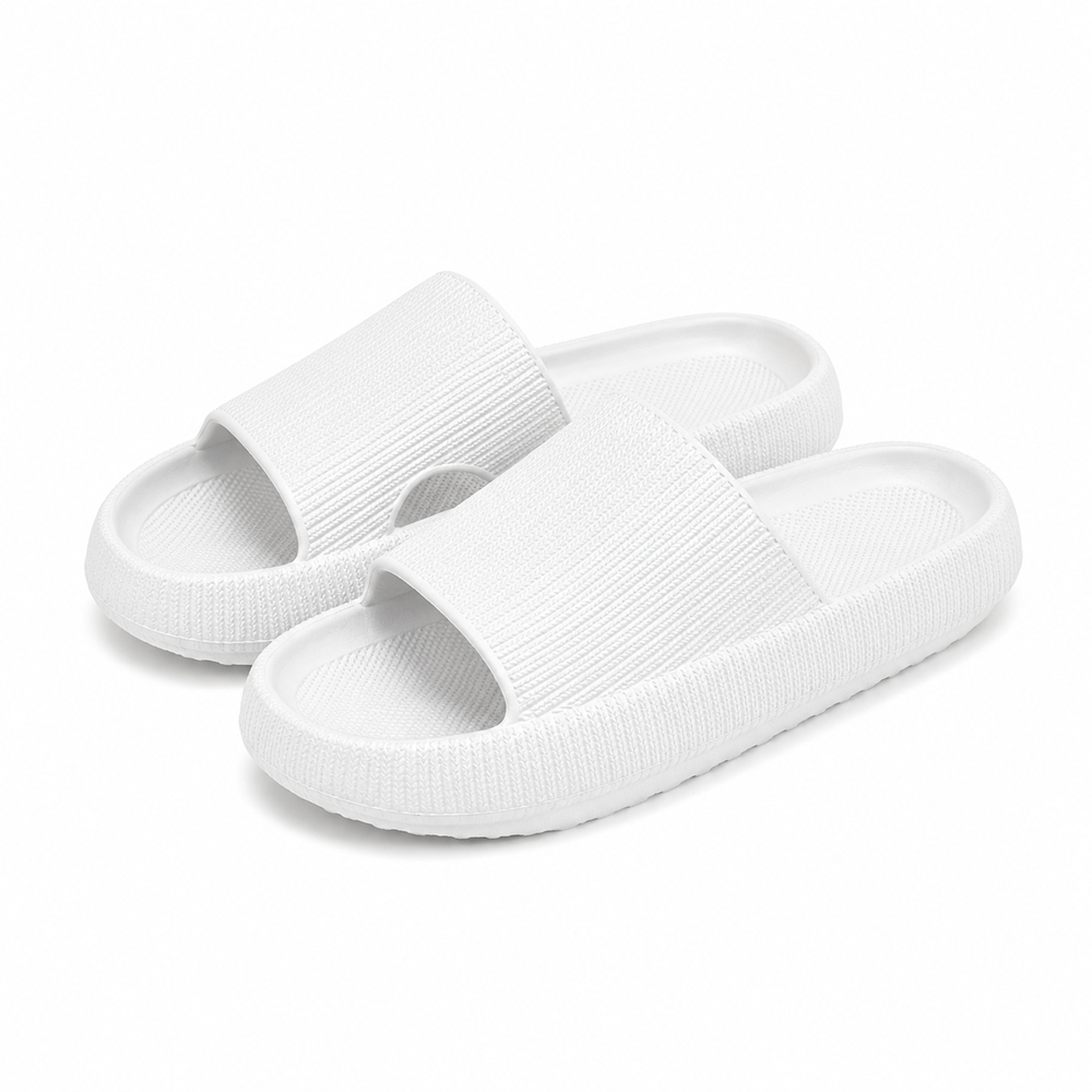 Ergonomiska tofflor med stötdämpande sula Vit