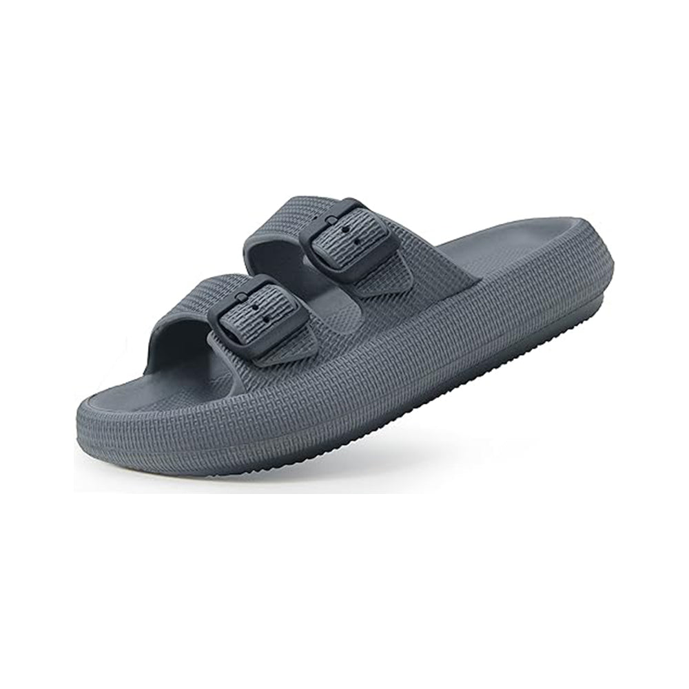 Ergonomiska tofflor med spännen Grå