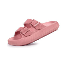 Ergonomiska tofflor med spännen Rosa