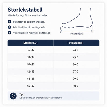Ergonomiska tofflor med stötdämpande sula