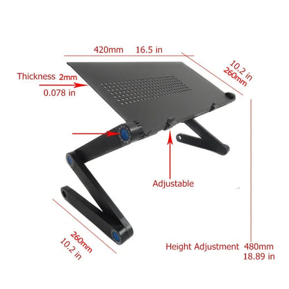 Ergonomiskt laptopstativ – justerbar höjd & vinkel för bättre hållning